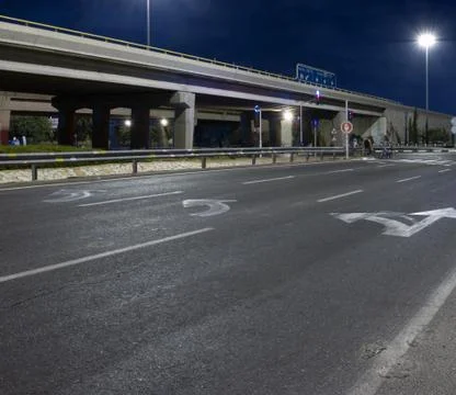 Empty highway Stock Photos