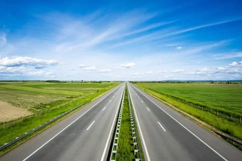 Empty highway Stock Photos