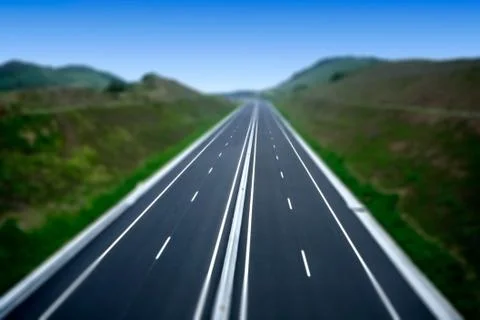 Empty highway Stock Photos