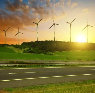 Empty highway Stock Photos