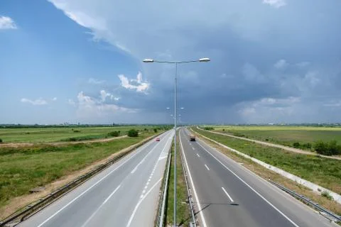 Empty highway Stock Photos