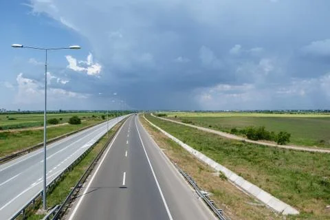 Empty highway Stock Photos
