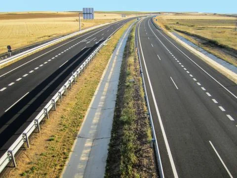 Empty highway. Stock Photos