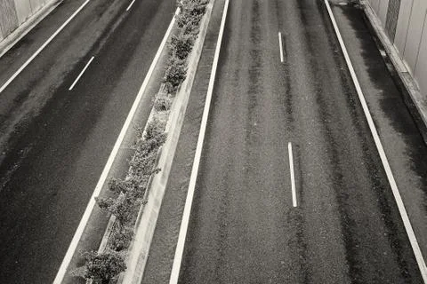 Empty highway Stock Photos