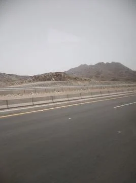 The empty highway road Stock Photos