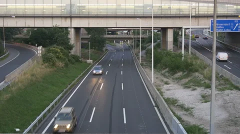 Empty highway, several level road Stock Footage 67580869