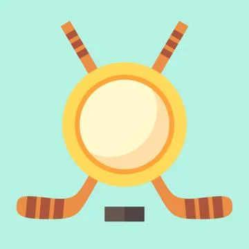 Empty Hockey Emblem Stock Illustration