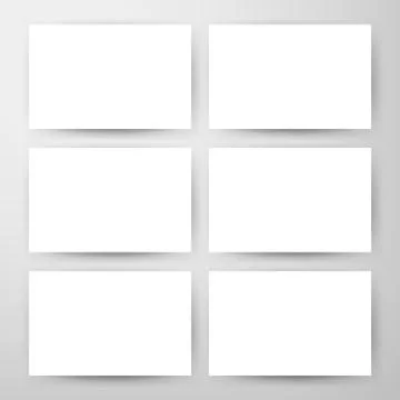 Empty Horizontal Cards Mockup Stock Illustration