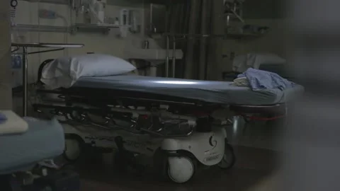 Empty Hospital Bed Stock Footage 136484265