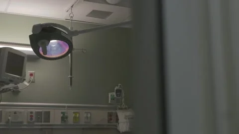 Empty Hospital Bed Stock Footage 136485041