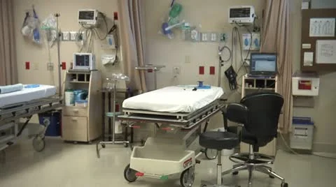 Empty Hospital Beds Video stock 8983758