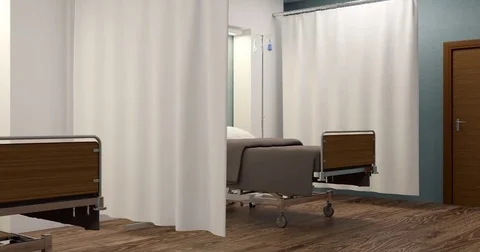 Empty hospital ward Video stock 75793433