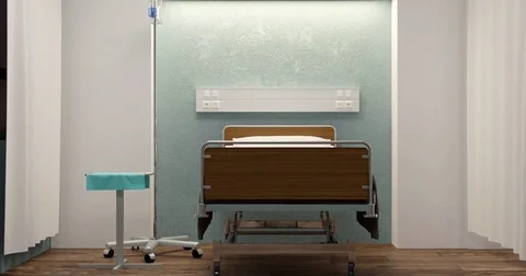 Empty hospital ward Video stock 75794100