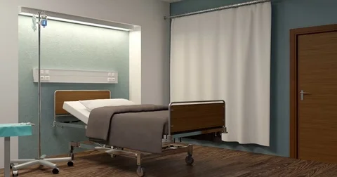Empty hospital ward Video stock 75794301