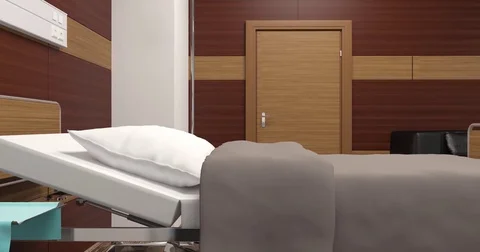 Empty hospital ward Video stock 75795004