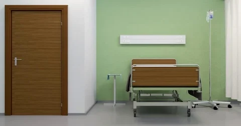 Empty hospital ward Video stock 75795467