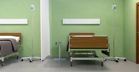 Empty hospital ward Video stock 75795592