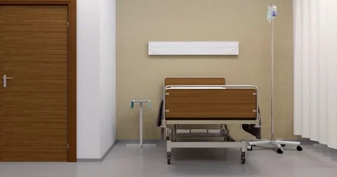 Empty hospital ward Stock Footage 75795820