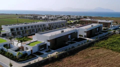 Empty Hotel Architecture modern before opening Vídeo Stock 140739770