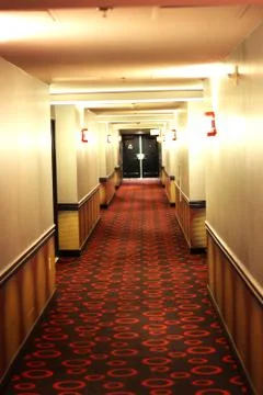 Empty hotel hallway Stock-Fotos