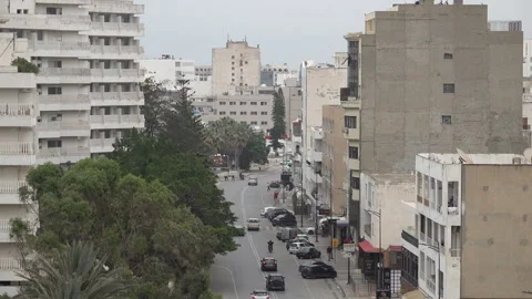 Empty hotels in Sousse, crisis in tourism sector Tunisia Stock Footage 345033448