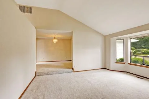 Empty house interior with open floor Stock Photos