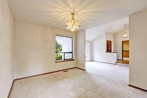 Empty house interior. small room and entrance hallway Stock Photos