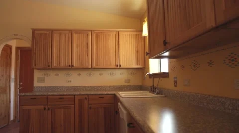 Empty House -Kitchen Stock Footage 46845053