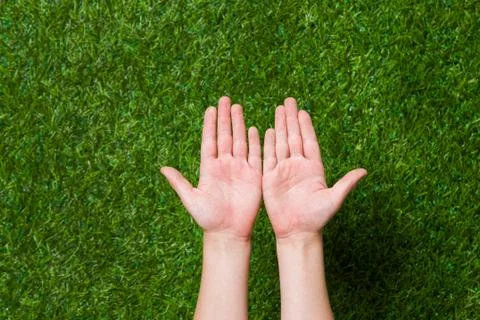 Empty human hands Stock Photos