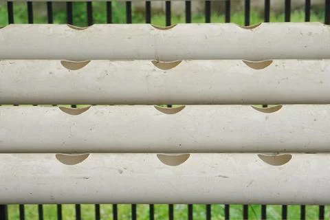 Empty hydroponic pipes Stock Photos