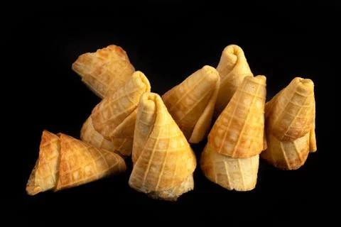 .Empty Ice Cream Cones Foto stock