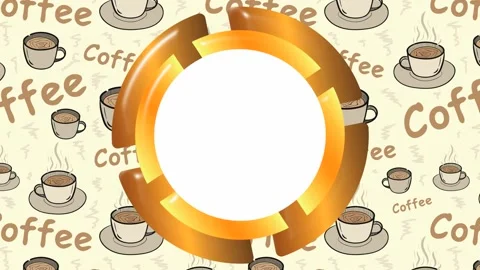 Empty icon and coffee Stock Footage 99791682