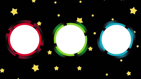 Empty icons in stsars Stock Footage 96377350