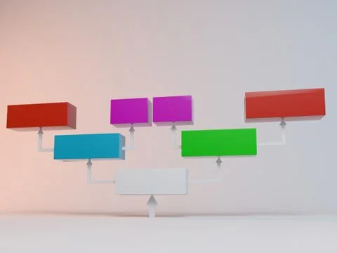 Empty infographic 3d cubes Illustrazione stock