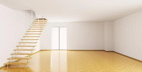 Empty interior 3d render Stock Illustration