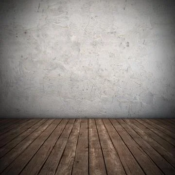 Empty interior with dirty wall Stock Illustration