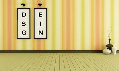 Empty interior Stock Illustration