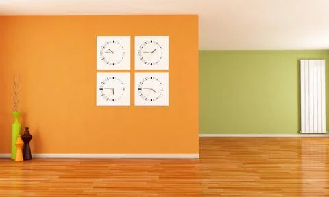 Empty interior Stock Illustration