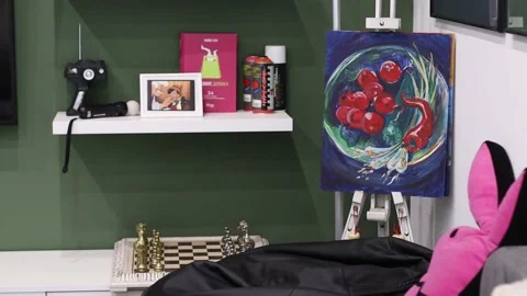 Empty Interior Of Modern Design Office nobody no people Stock Footage 144540405