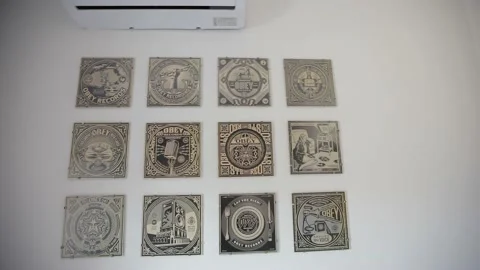 Empty Interior Of Modern Design Office nobody no people Stock Footage 144546528