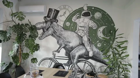 Empty Interior Of Modern Design Office nobody no people Stock Footage 144559519