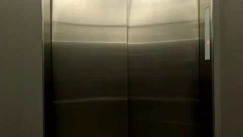Empty Interior Moving Elevator Stock Footage 339950958