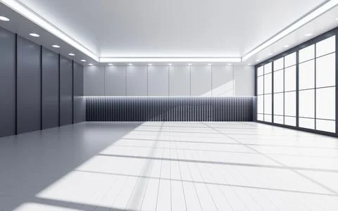 Empty interior room, 3d rendering. Stock Illustration