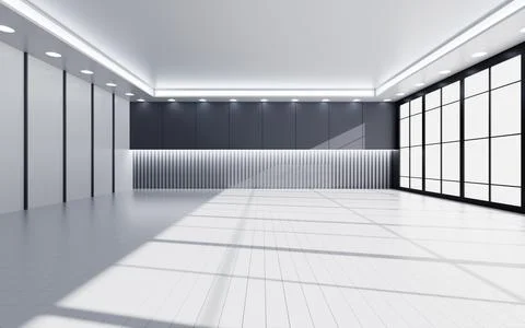 Empty interior room, 3d rendering. Stock Illustration