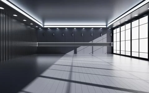 Empty interior room, 3d rendering. Stock Illustration
