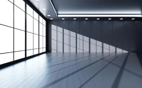 Empty interior room, 3d rendering. Stock Illustration