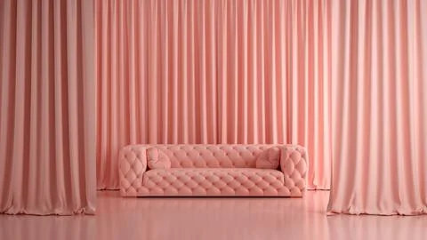 Empty interior room background 3d illustration Stock Photos