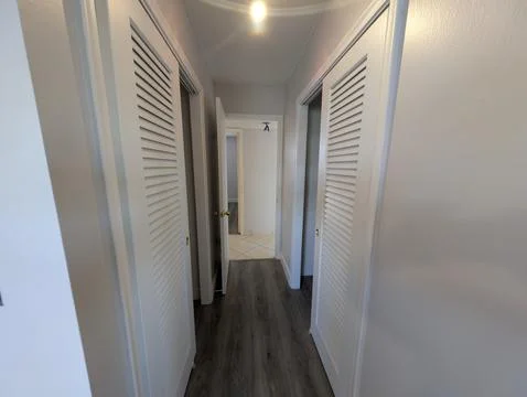 Empty Interior Room with Natural Light in Palmetto Bay, Florida 写真素材