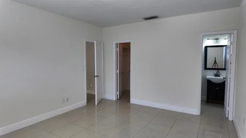 Empty Interior Room with Natural Light in Palmetto Bay, Florida Stock Photos