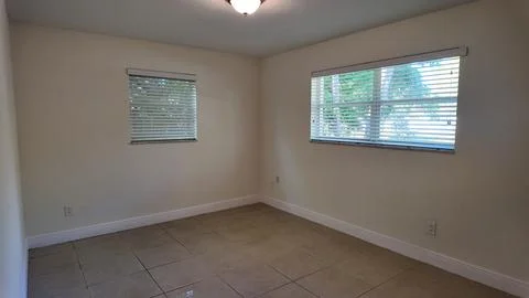 Empty Interior Room with Natural Light in Palmetto Bay, Florida 写真素材